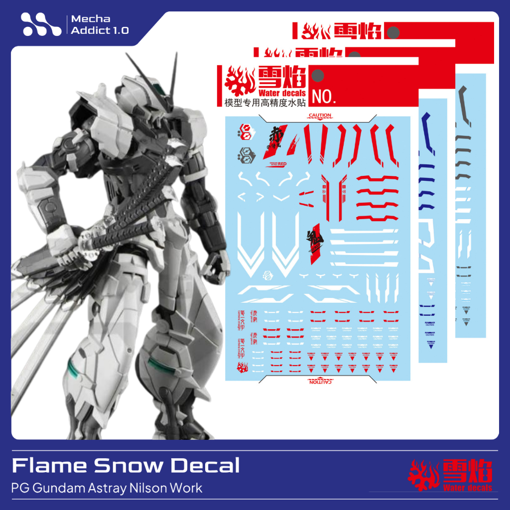 Water Slide Decal PG Gundam Astray Nilson Work by Snow Flame Decal