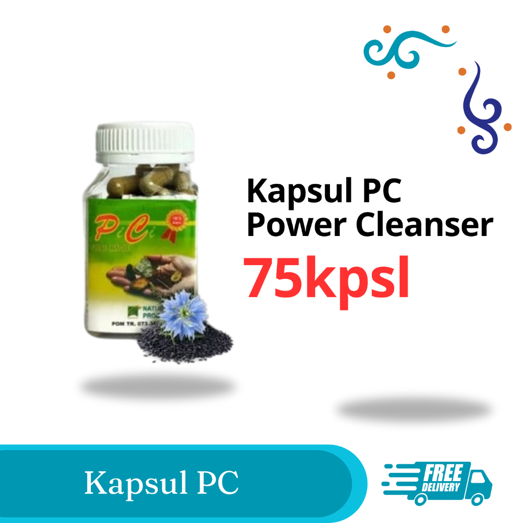 Kapsul PC Power Cleanser - Naturaid | Herbal untuk HIV / Detoks Racun dalam Darah