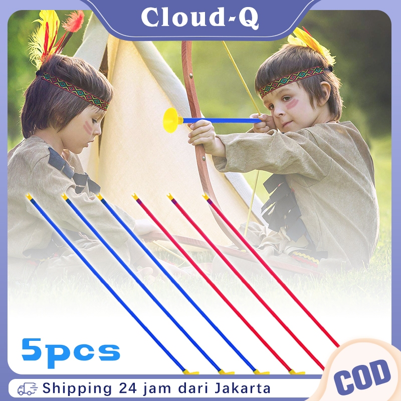 5pcs Panah Pengisap Karet Anak / Sucker Panah Adsorpsi Kuat / Anak Panah Karet