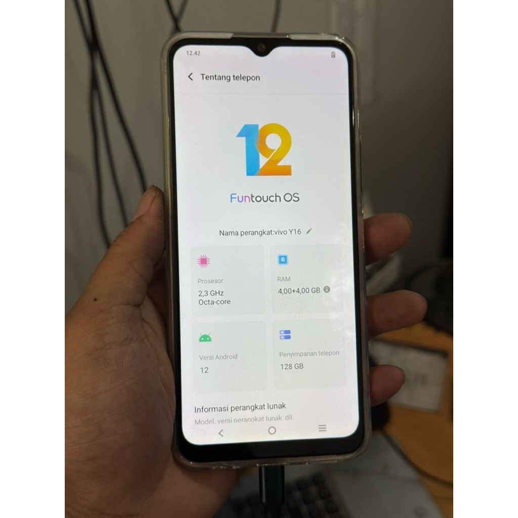 Mesin vivo y16 normal tanpa pola 128Gb