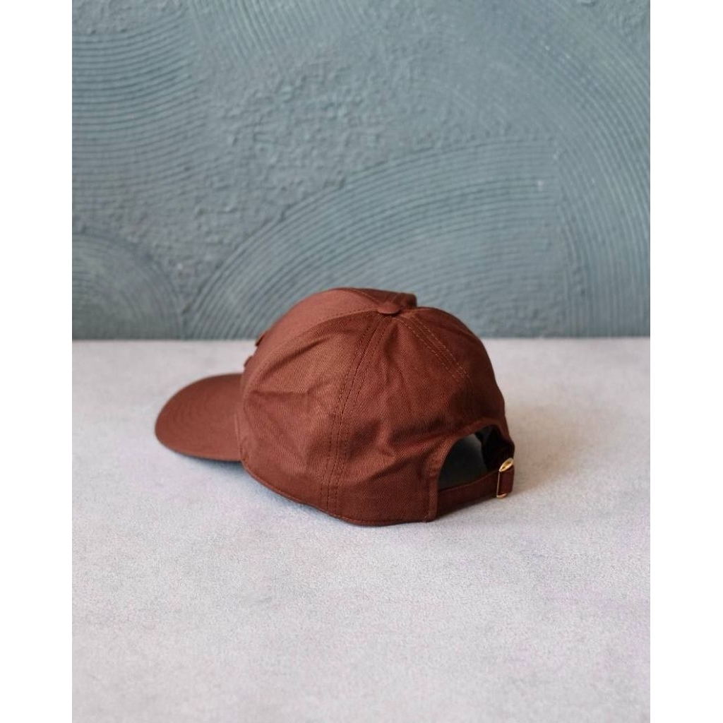 Celine Triomphe Cap in Tiramisu Brown w/ Logo