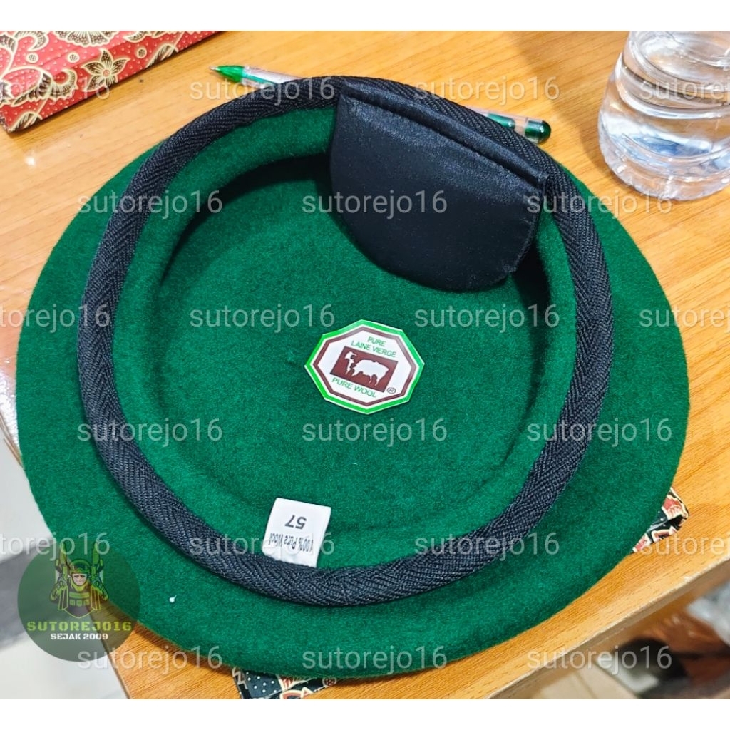 baret ijo hijau tua tni ad infantri infanteri merk camel