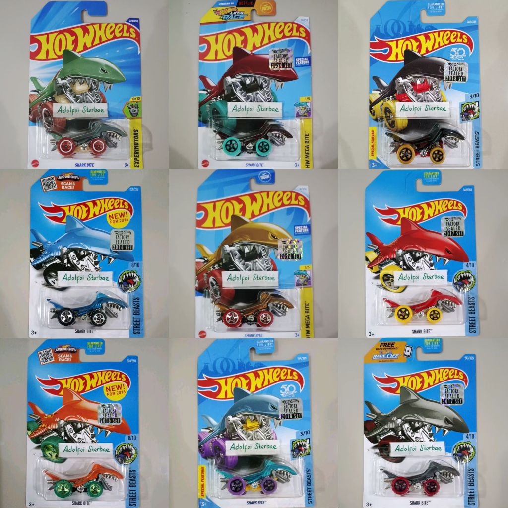 hotwheels hot wheels shark bite sharkbite factory sealed street beasts animal race off game special 