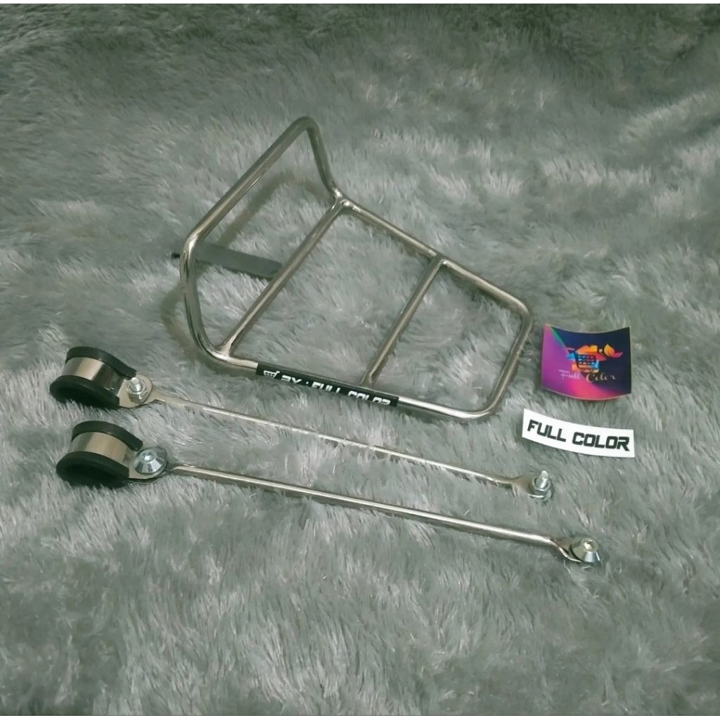 rak depan sepeda coffin type universal stainless steel