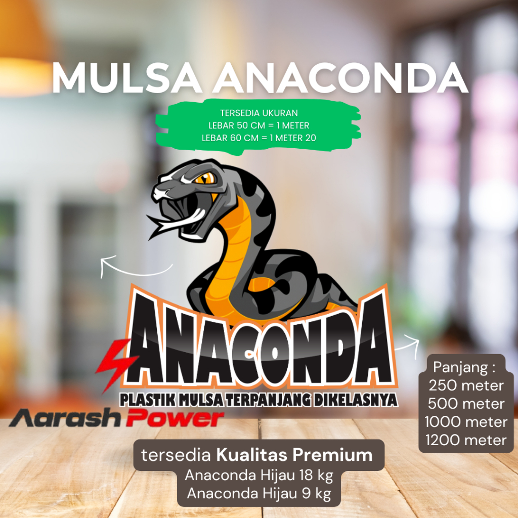 Plastik Mulsa Anaconda / Mulsa Anaconda berbagai ukuran dan kualitas terbaik