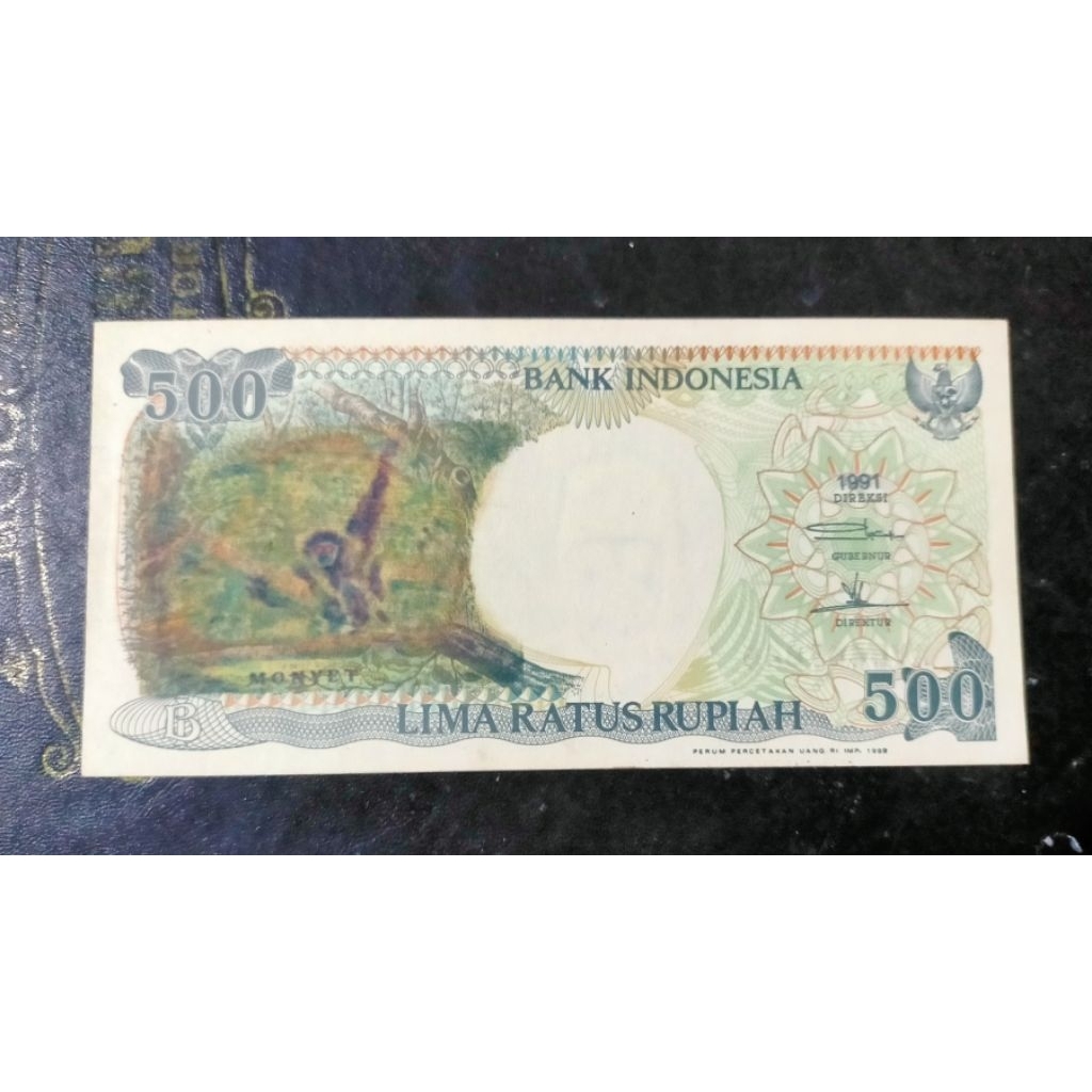 uang uka2 500 monyet gantung 1991