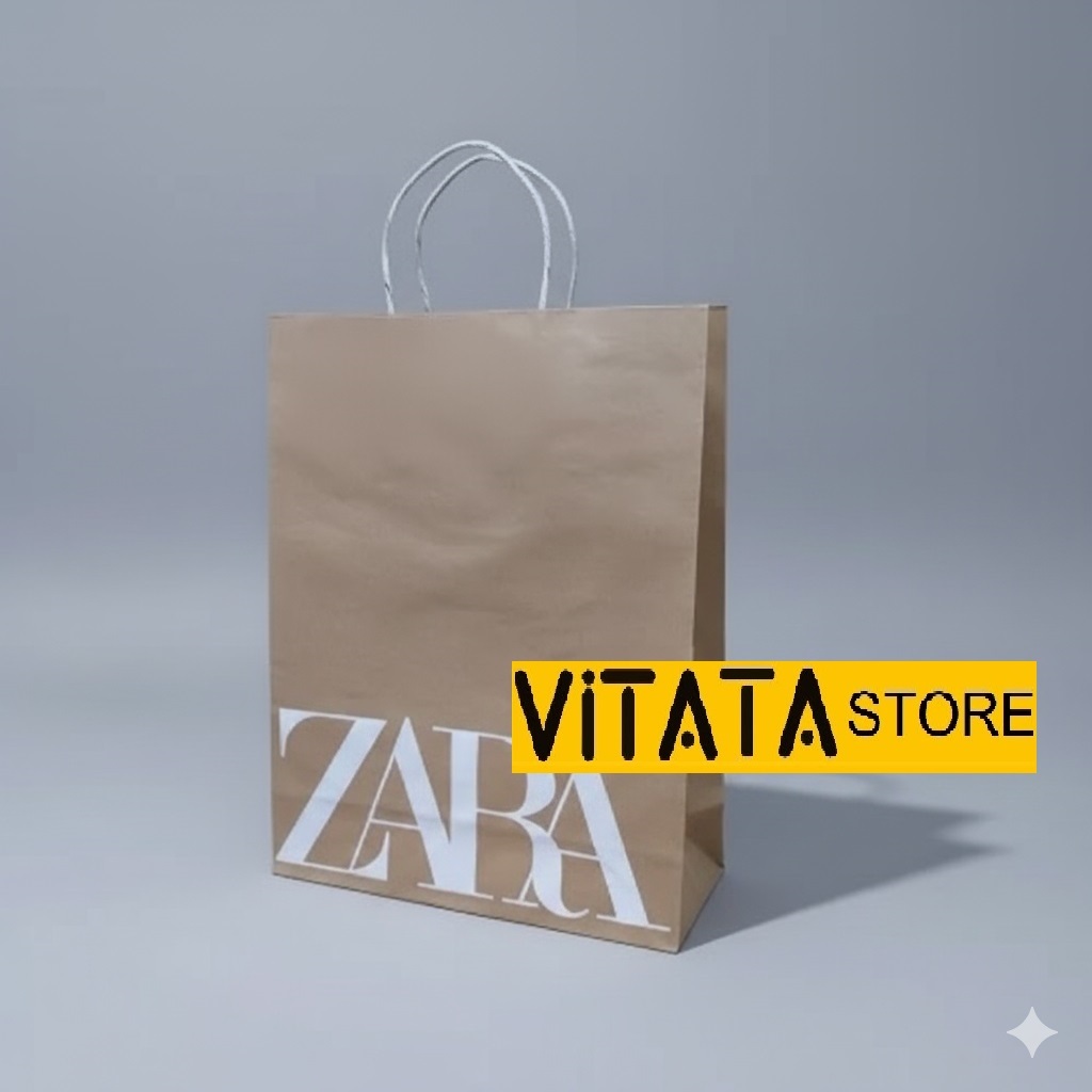 Paper Bag ZARA Jumbo Coklat Tas Kertas Hampers