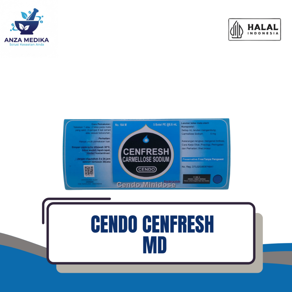 Cendo Cenfresh Tetes Mata MD - Obat Mata Kering Air Mata Buatan Lubricant Mata Sehat