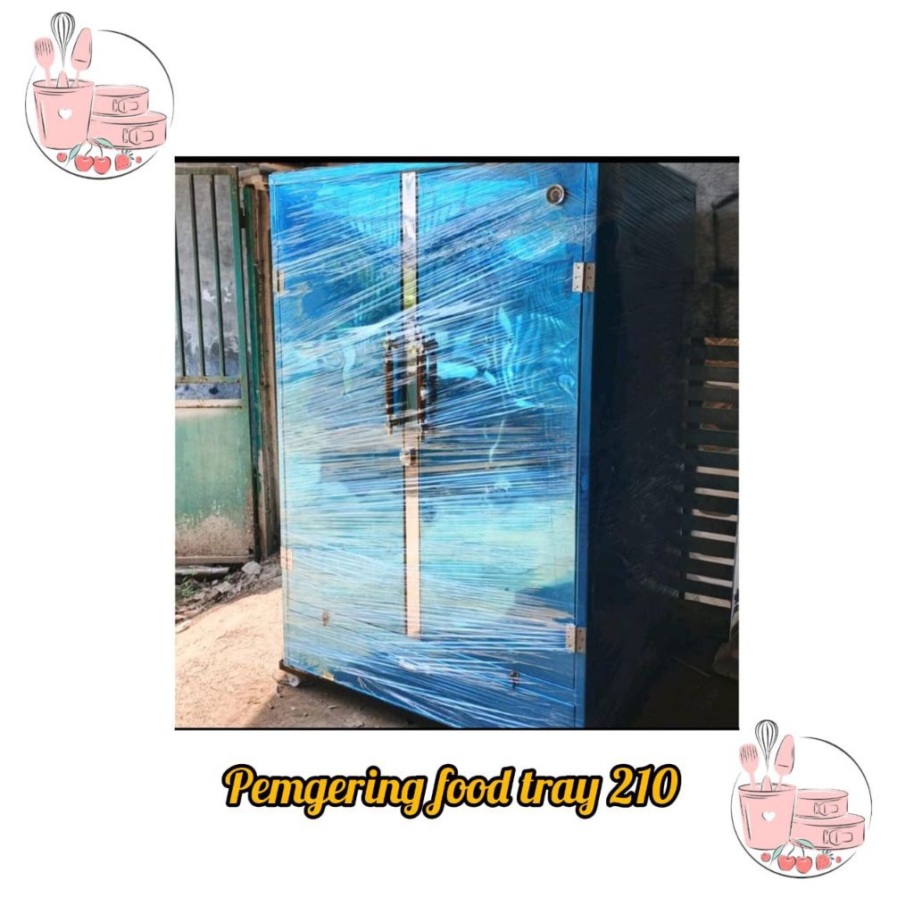 pengering foodtray / ompreng kapasitas 210 / mesin oven pengering makanan full stainless steell