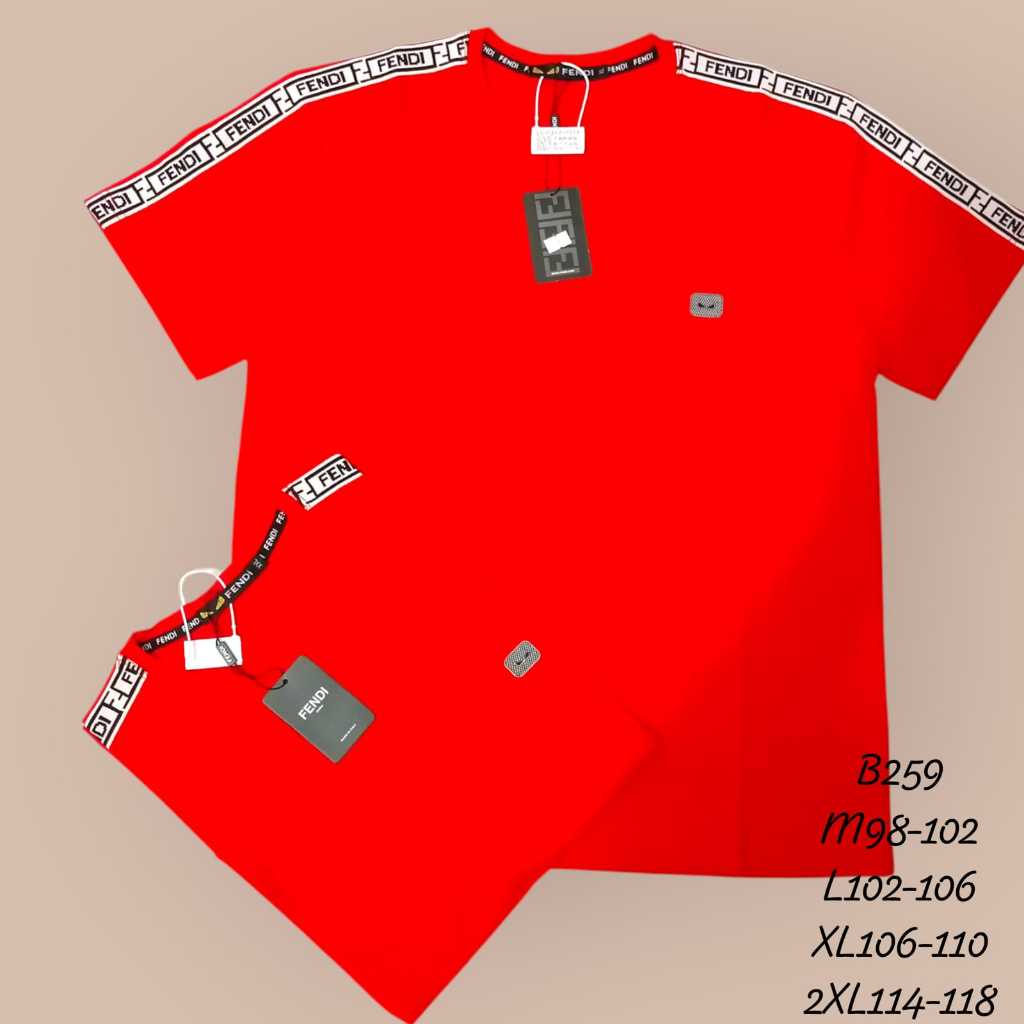 kaos import premium merah imlek buat pria