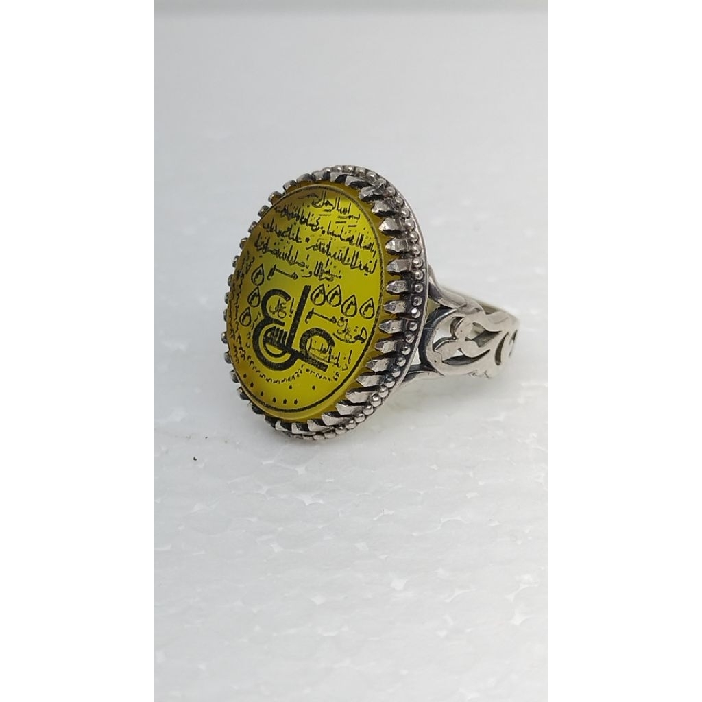 Cincin Perak Batu Akik Khurasan Hiriz Syarafusyam