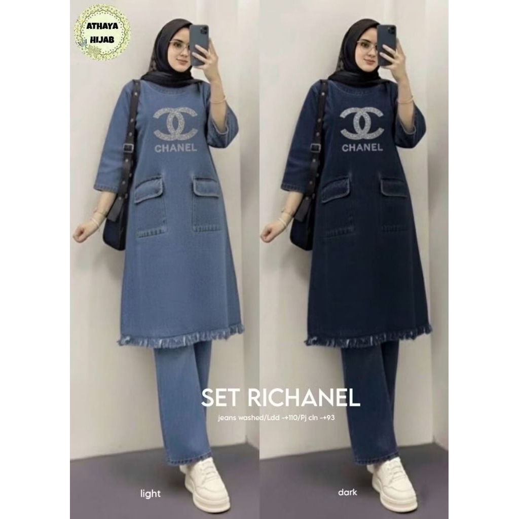 SHERIN • NAUREN • BANU • RISKA • RICHANEL SET BY MORENA SET WANITA JEANS