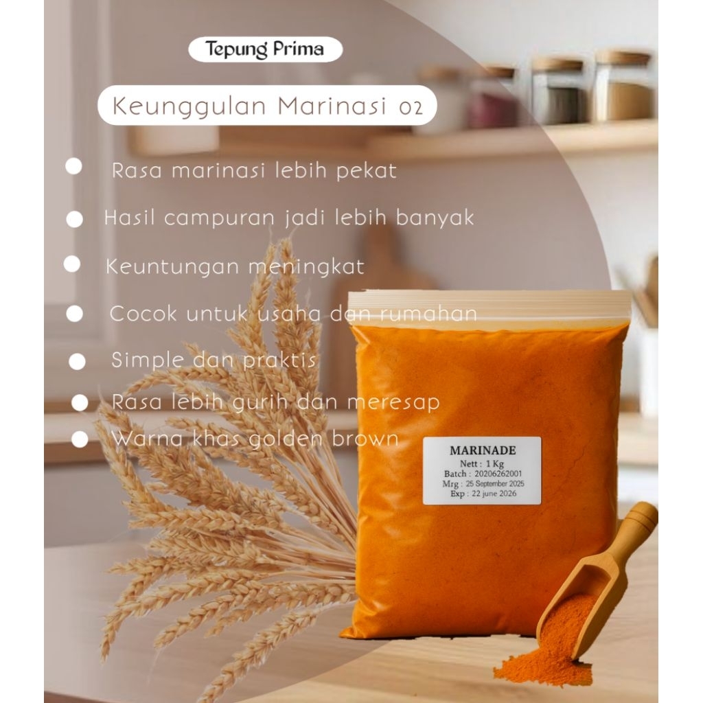 Bumbu marinasi ayam fried chicken 1kg|Kentucky|marinasi ikan|daging