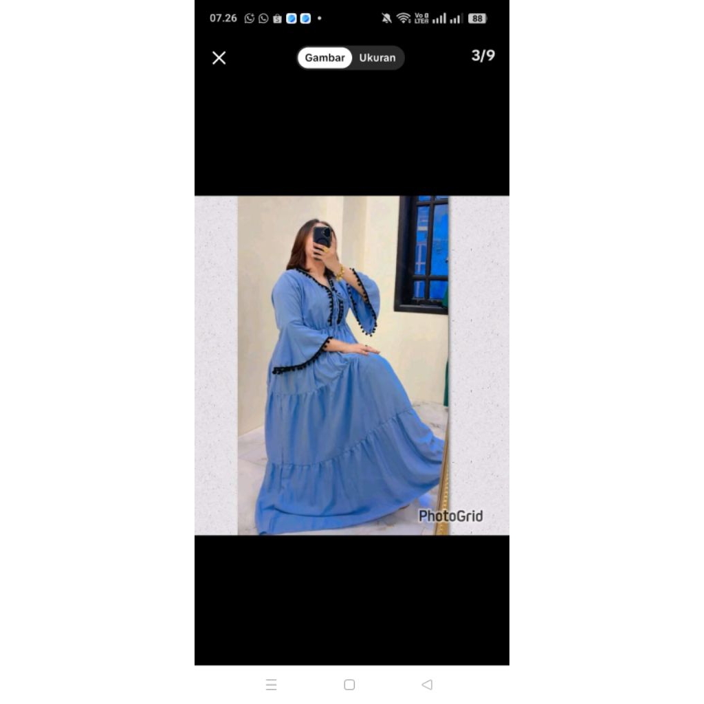 gamis pompom casandra