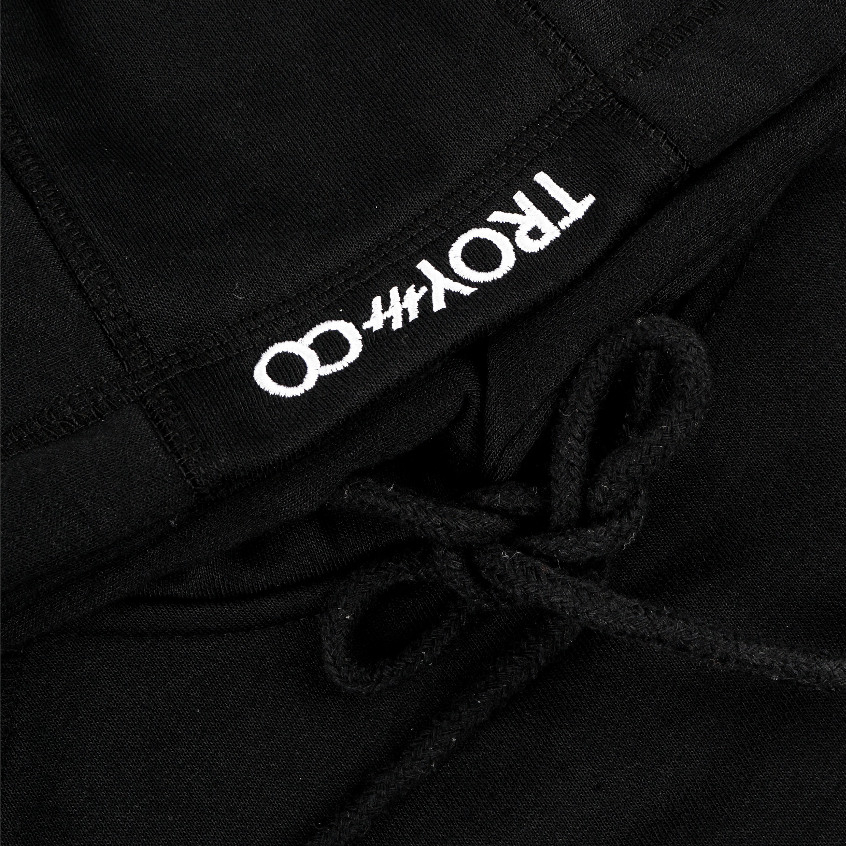 Troy Company Boxy Hoodie Starlight Black Atelier - Hoodie Boxy Reflective Hitam BSH 3374