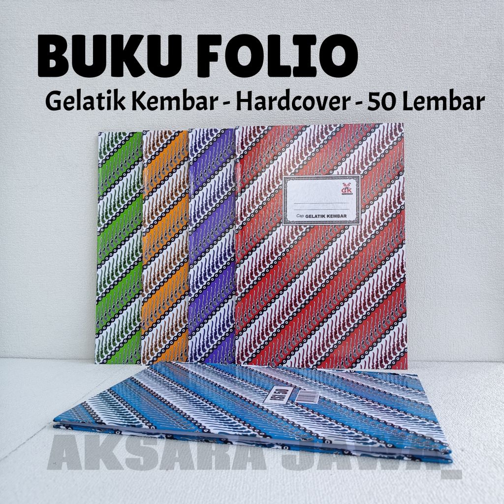 Buku Folio 50 Lembar Gelatik Kembar ( 1 pcs ) Buku Batik 50 Lembar Buku Batik Folio 50 Lembar Buku G