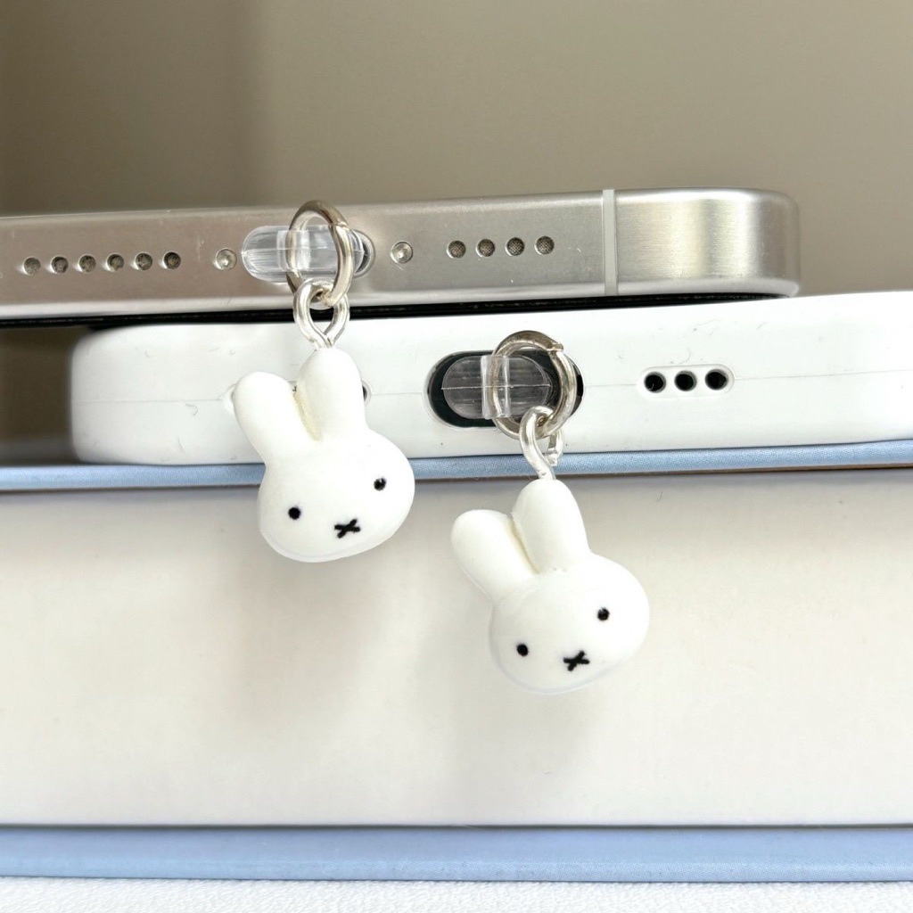 [PREORDER] Miffy Dust Plug – Penutup Port Charger HP Lucu Universal Type-C & iPhone