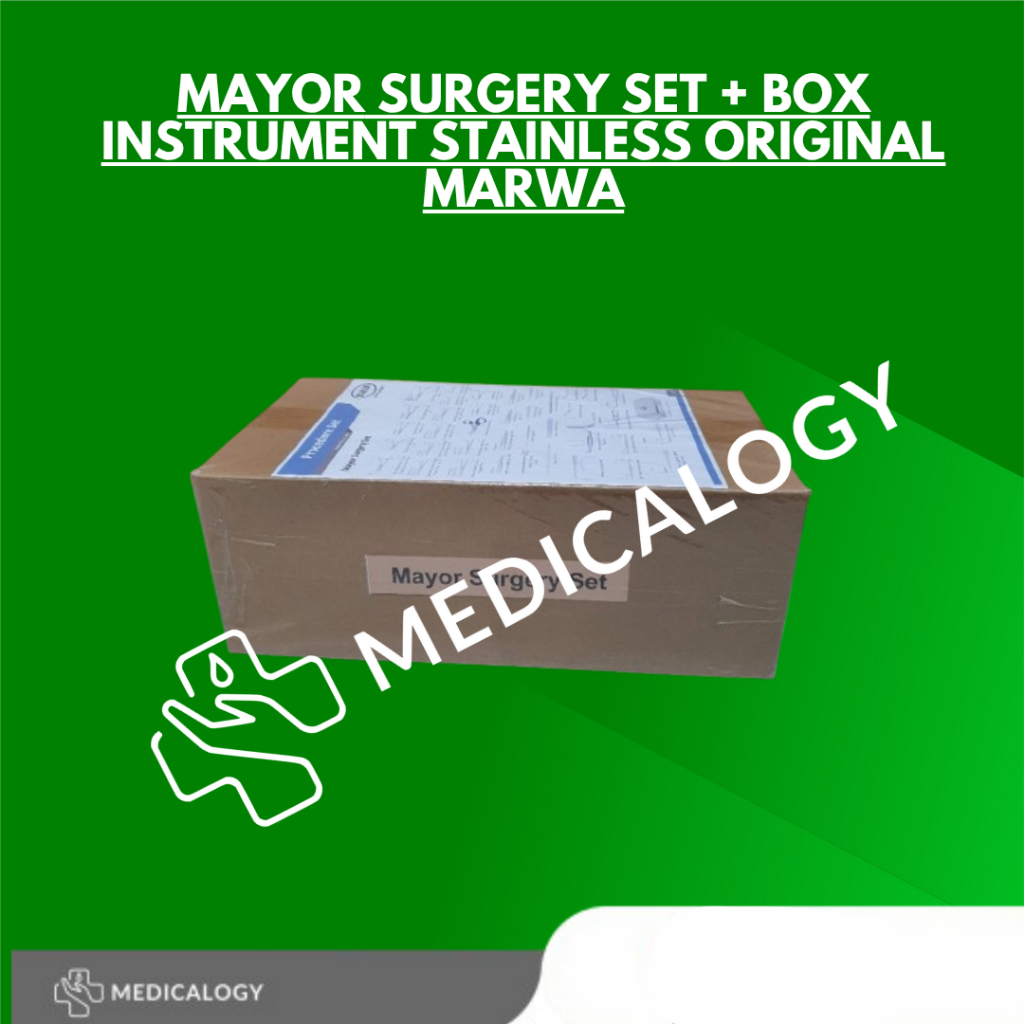 Mayor Surgery Set + Box Instrument Stainless Original Marwa