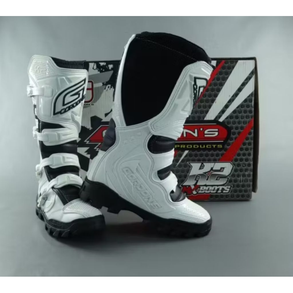 sepatu trail gordon k2 orginal hitam putih