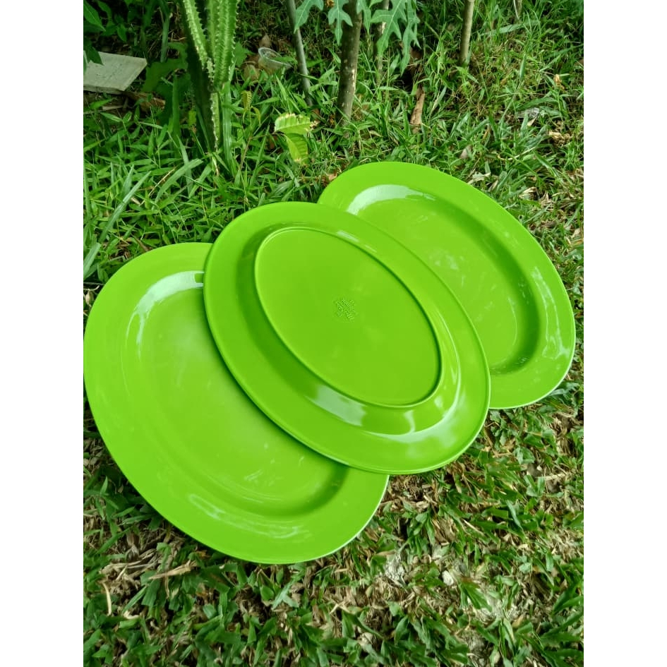 Piring Oval Melamin Besar / Piring Saji / Piring Melamine / SNI 814 / Piring Lonjong