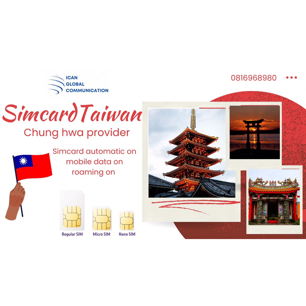 Simcard Taiwan - Sim card Taiwan - kartu data internet Taiwan