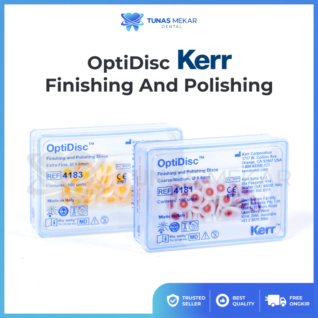 Dental Optidisc Kerr Refill Oiginal Polishing Finishing Gigi 1 Box