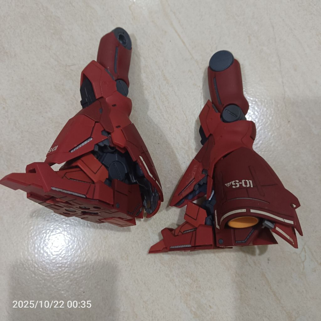 [2nd Part] MG 1/100 Leg Kaki Sazabi Gundam ver KA Daban not RG 1/144 HG ver. KA Bandai
