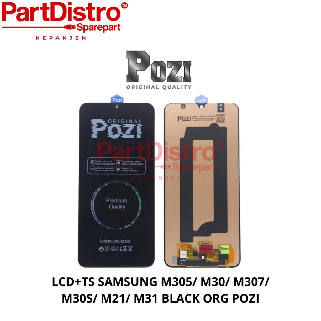 LCD+TS SAMSUNG M305/ M30/ M307/ M30S/ M21/ M31 BLACK ORG POZI