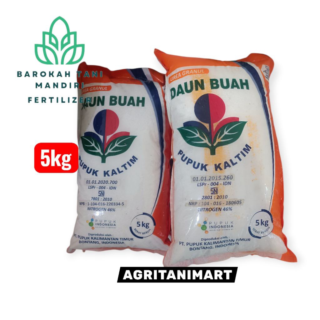 PUPUK UREA DAUN BUAH KEMASAN 5KG