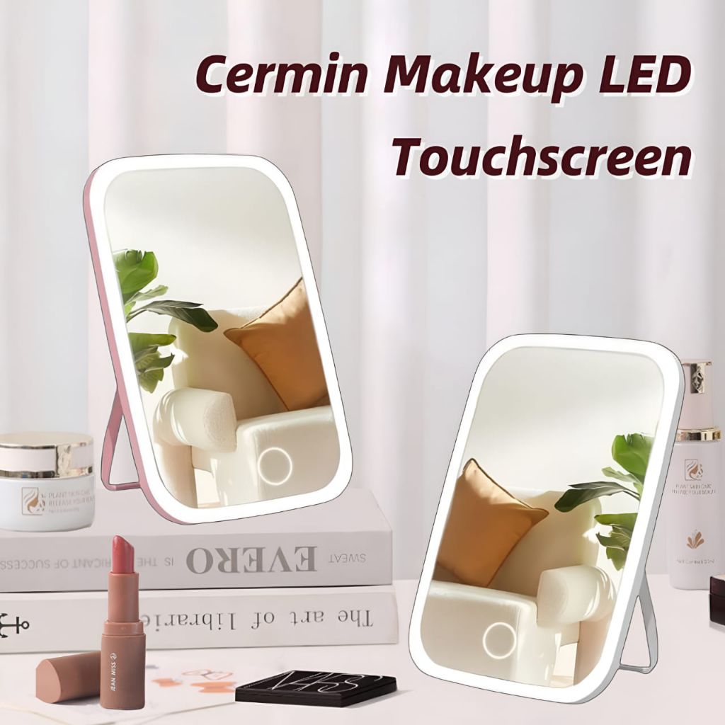 Cermin LED | Cermin Lampu LED | Cermin Makeup Touchscreen •Panda99•