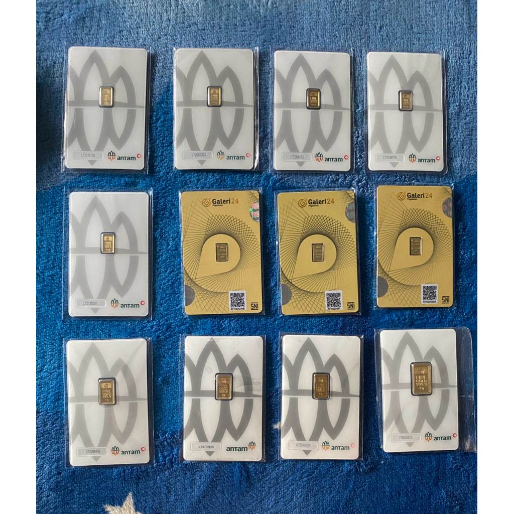 Logam Mulia 0,5Gr | Emas Antam | 100% Asli | 24 Karat