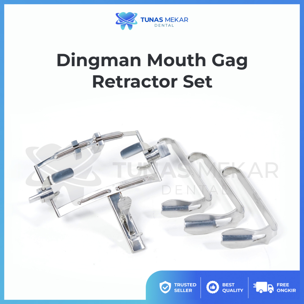 Dental Dingman Mouth Gag Retractor Set Premium Quality