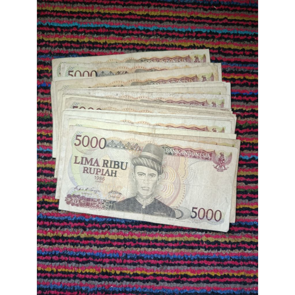 uang kertas kuno 5000 teku umar
