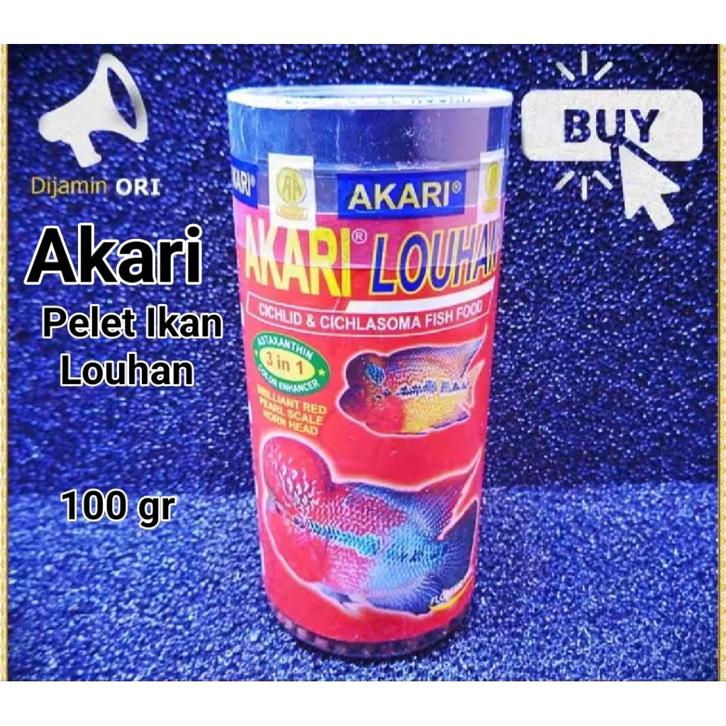 Pakan ikan louhan akari