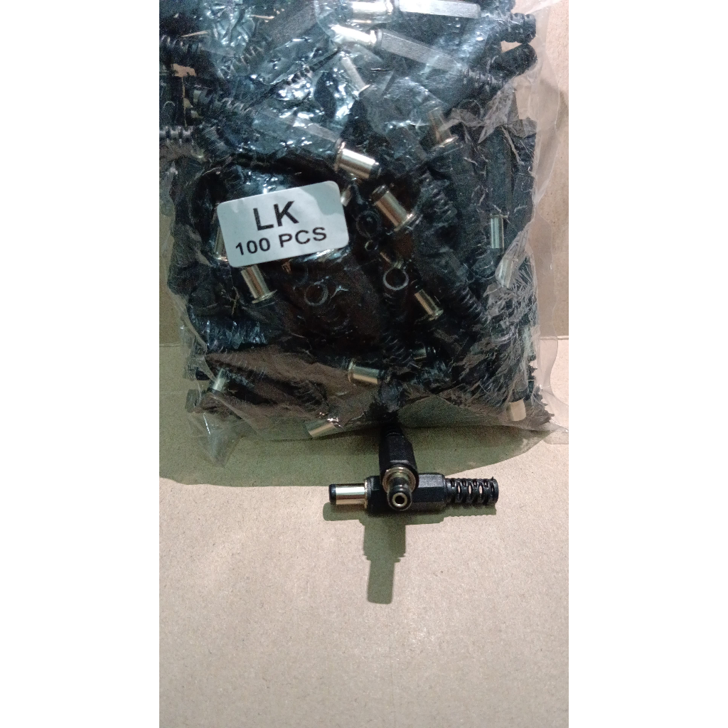 6920 kepala konektor jack jek dc male cowok cowo plastik LK