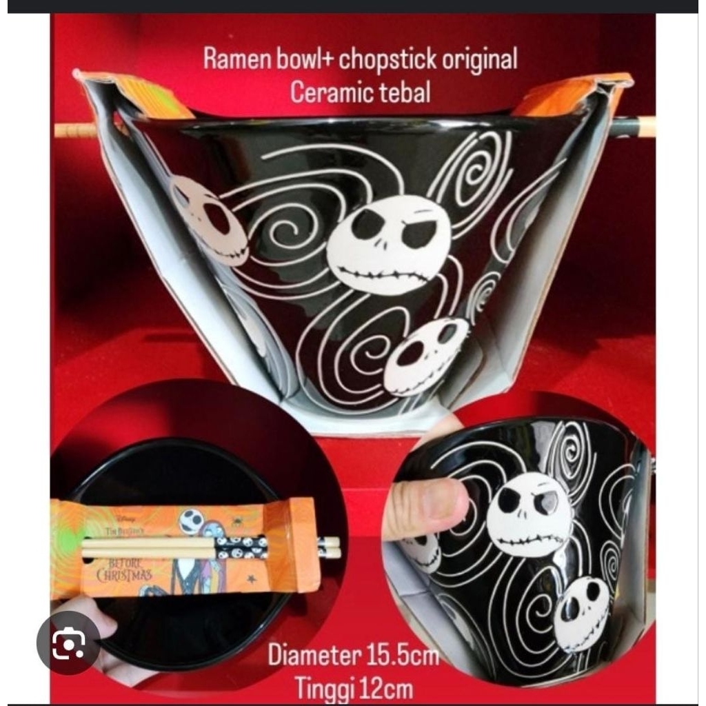 Mangkuk Ramen keramik Halloween
