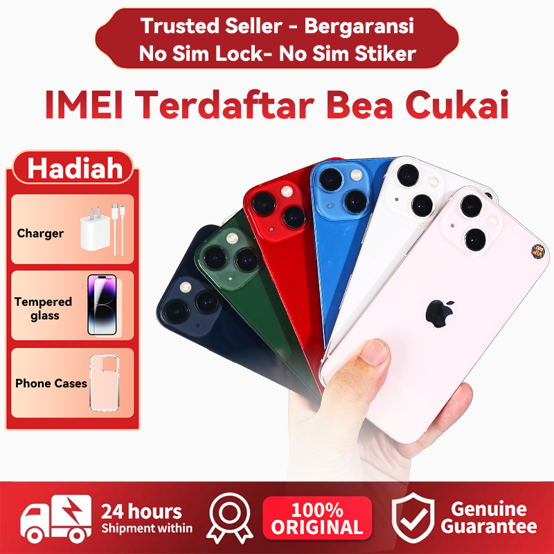BC iPhone 13 / 13 Mini Second Beacukai BC Bekas 128/256/512GB Lcd Original 100% Fullset No Refurbish