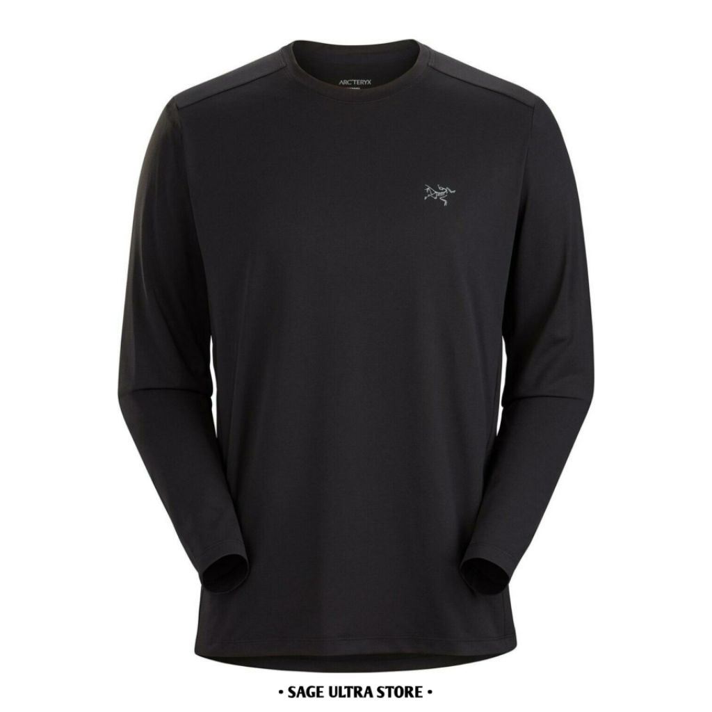 Kaos Lari Trail Running Hiking Arcteryx Cormac Crew LS Men's Pria Original Outdoor Activities