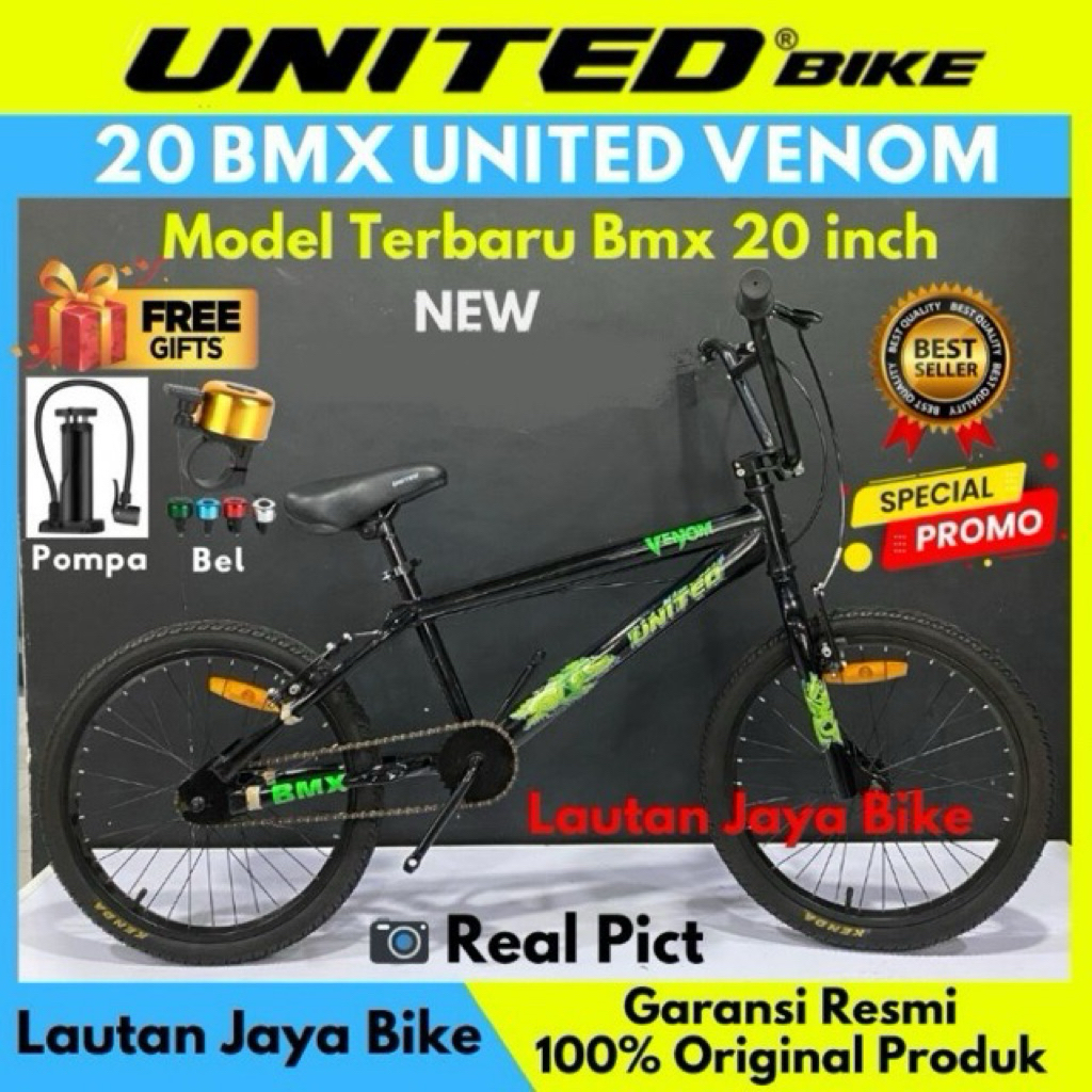 Sepeda Bmx 20 United Venom Model terbaru