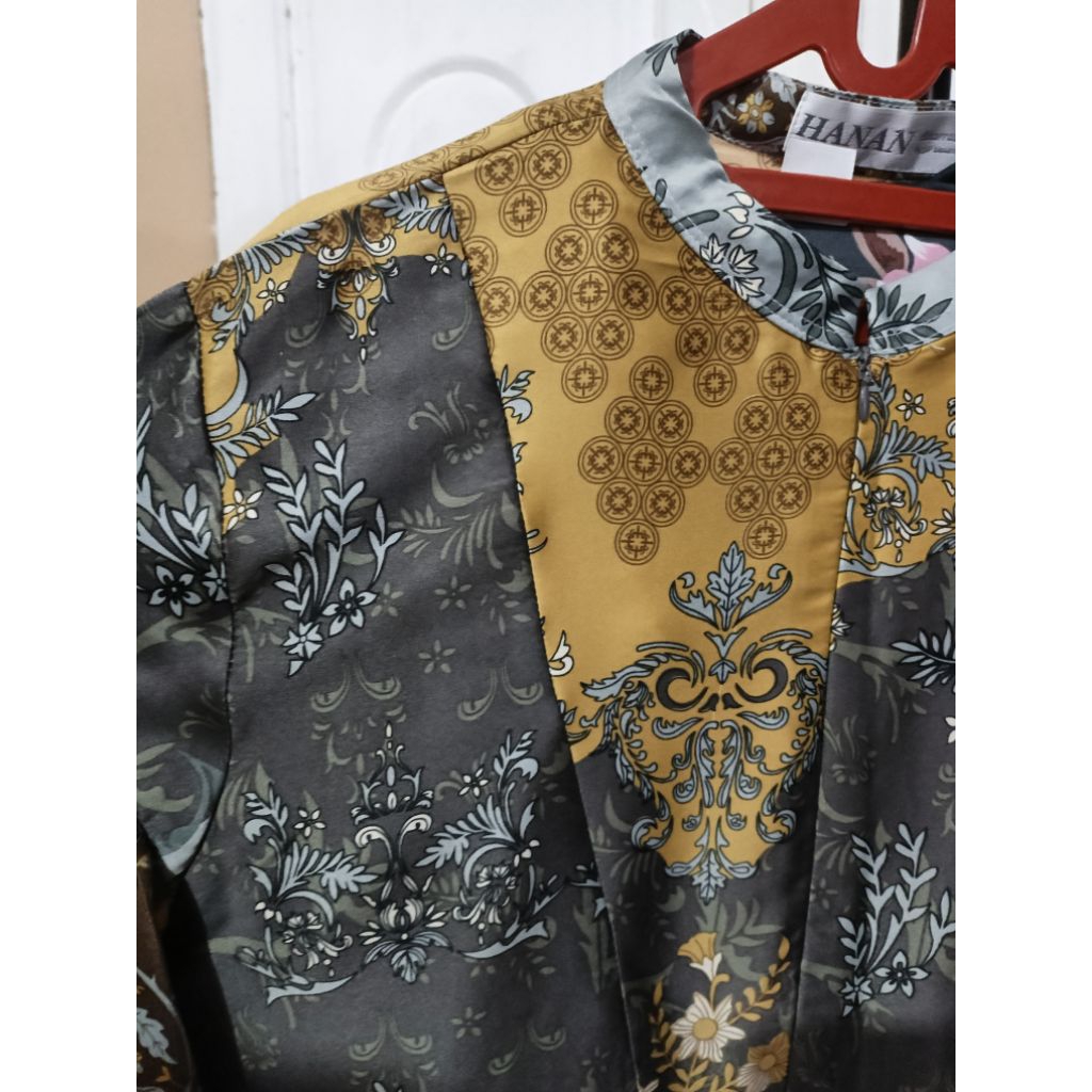 Tunik Satin motif premium