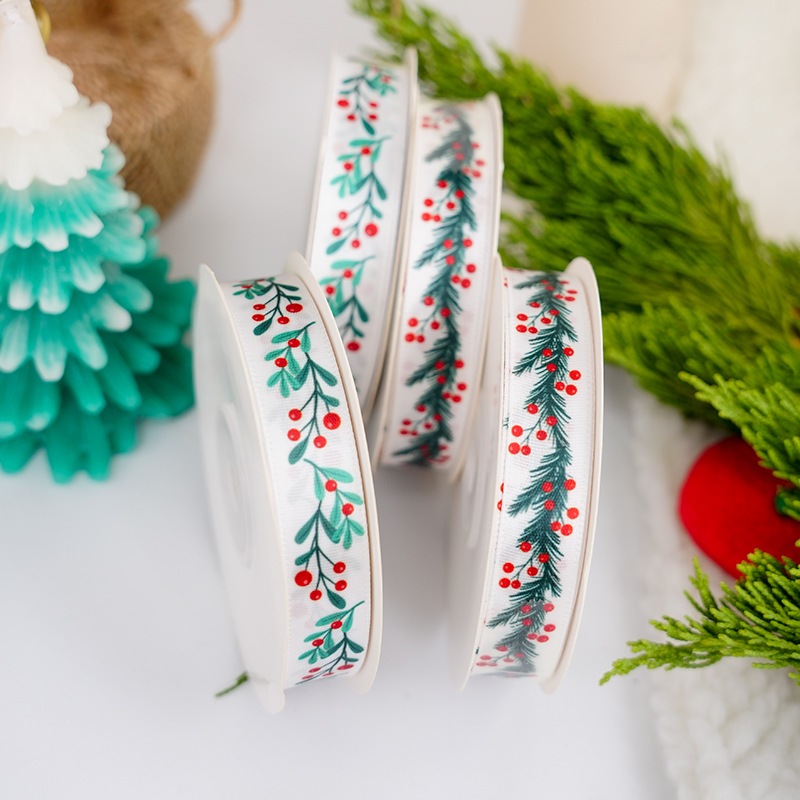 (1ROLL 22METER)  PITA SATIN NATAL PITA CHRISTMAS PITA KUE NATAL PITA SATIN NATAL