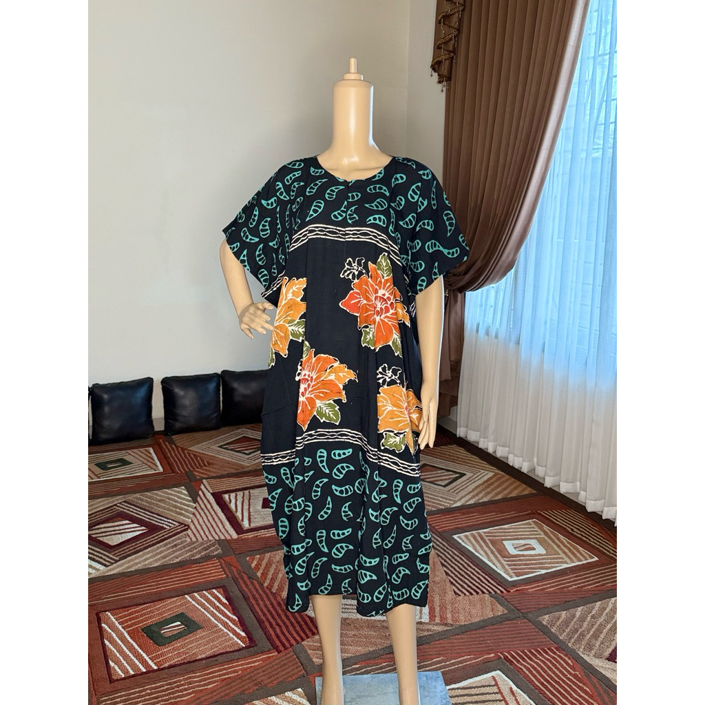 daster batik pekalongan brand BATIK IMAN dress lowo premium BUSUI FRIENDLY BATIK CAP TULIS ASLI |HAN