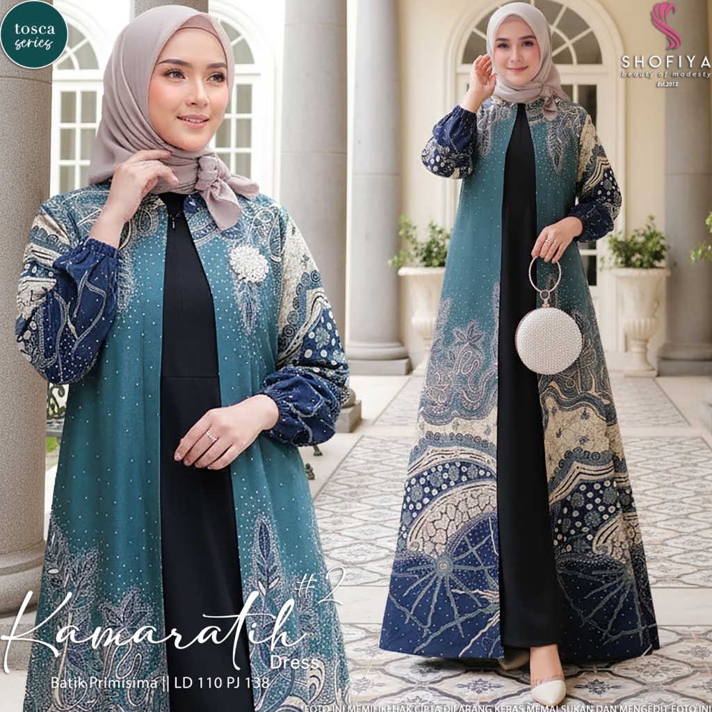 Kamaratih Gamis Maxy dress Kondangan Batik Original Shofiya