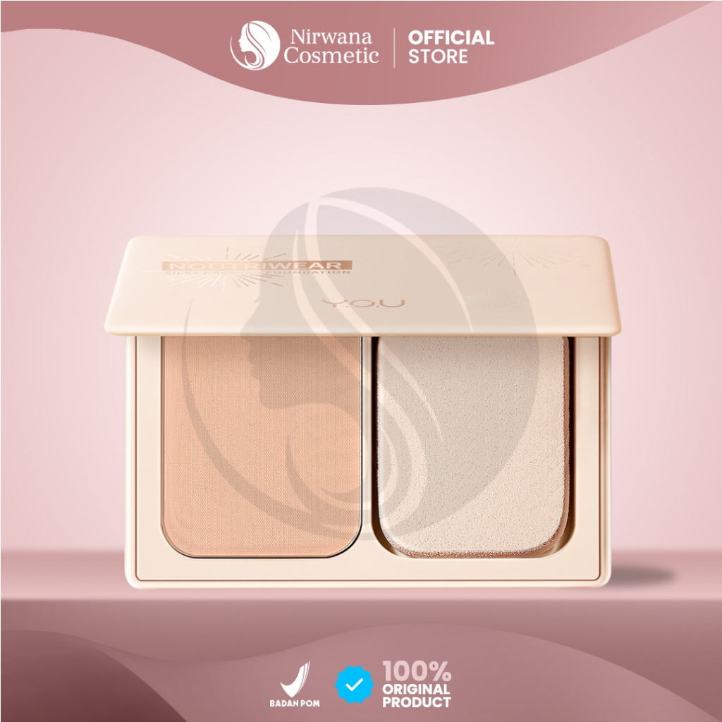 Nirwana - You Noutriwear + Silky Pressed Foundation (Bedak Padat)