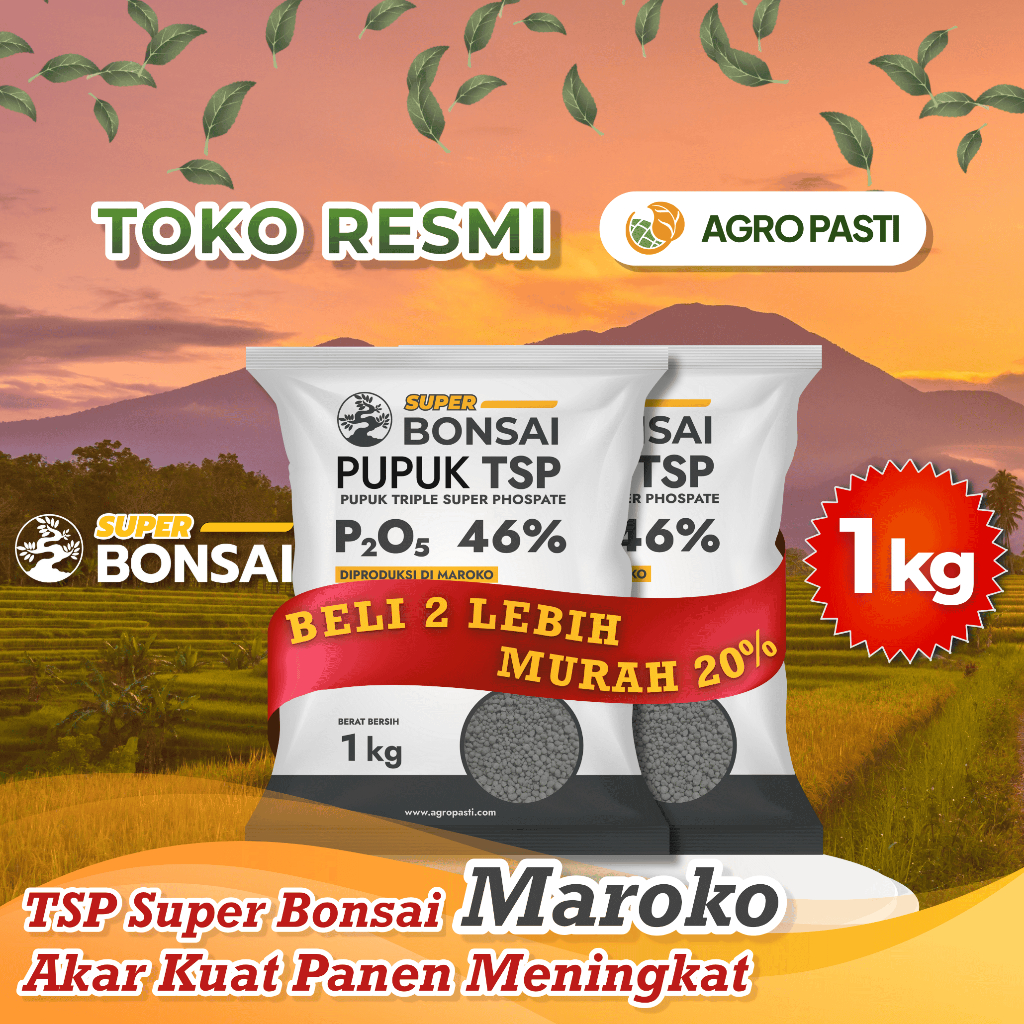 [BELI 2 LEBIH MURAH] Pupuk TSP 46 Super Bonsai - 1 kg