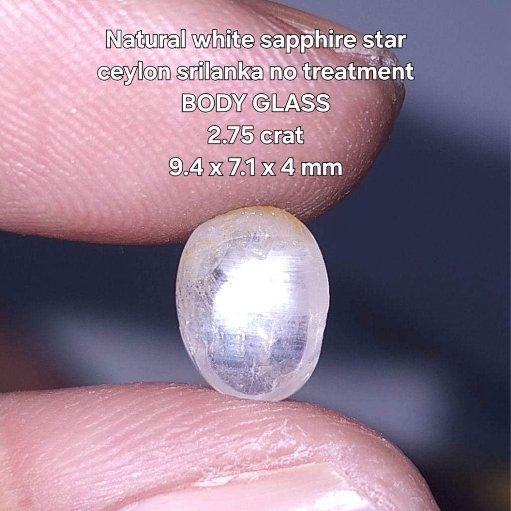 natural white sapphire star ceylon safir srilanka no treatment