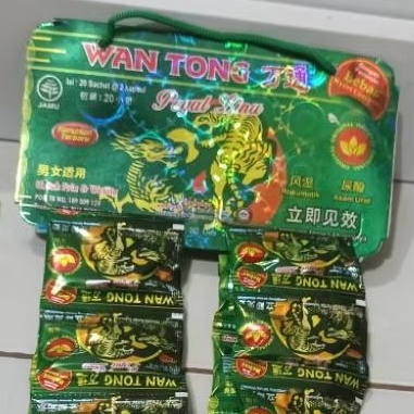 Wantong Hijau Kapsul Pegal Linu WAN TONG Original Kemasan Renceng