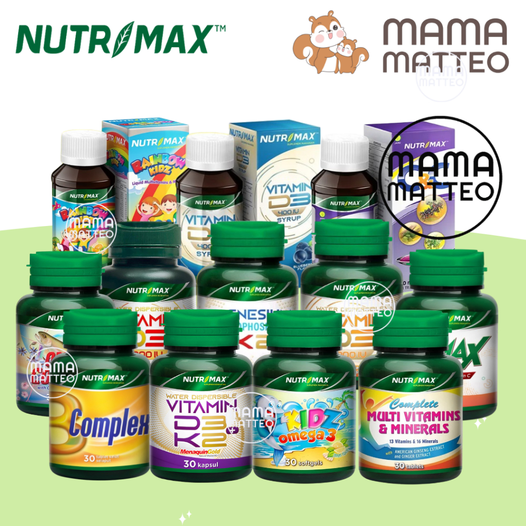 NUTRIMAX Vitamin Tablet Kapsul Sirup / Multivitamin Suplemen Anak Dewasa / Nutrimax BANDUNG