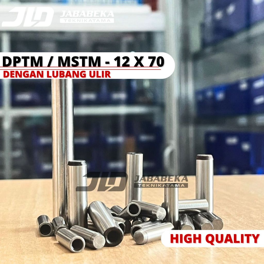 DPTM 12 x 70 mm Dowel Pin Lobang Drat Ulir Tipe DPTM / MSTM 12x70 mm Made in Taiwan