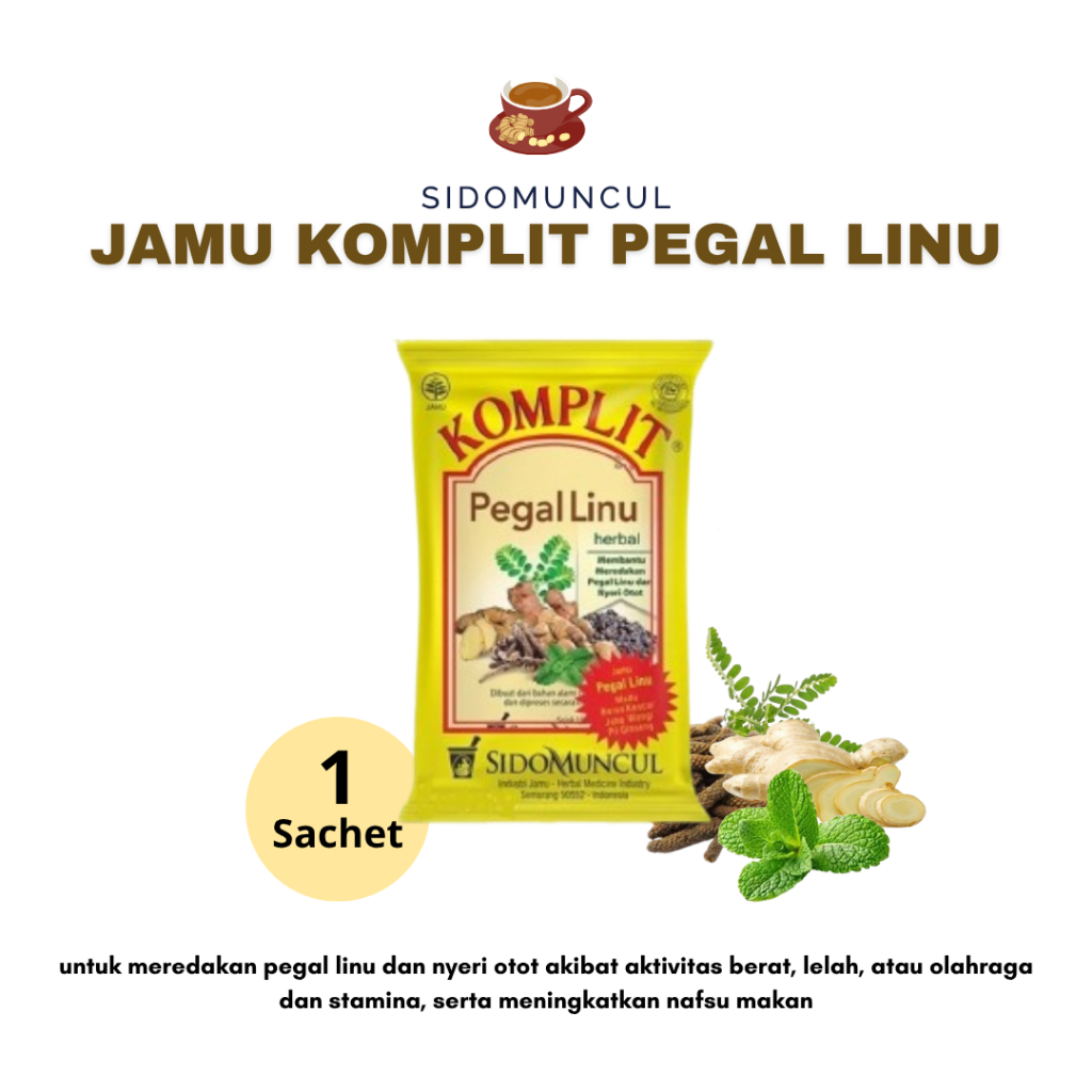 Jamu Komplit Pegal Linu Sido Muncul Isi 5 Pcs Jamu Pegal Linu Madu Beras Kencur Jahe Wangi Pil Gings